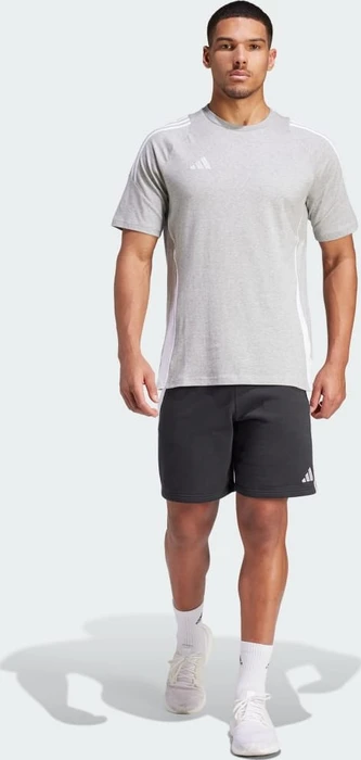 adidas Tiro 24 Sweat T-Shirt kurzarm medium grey heather/white (Herren)