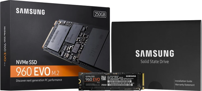 Samsung SSD 960 EVO 250GB, M.2 2280 / M-Key / PCIe 3.0 x4