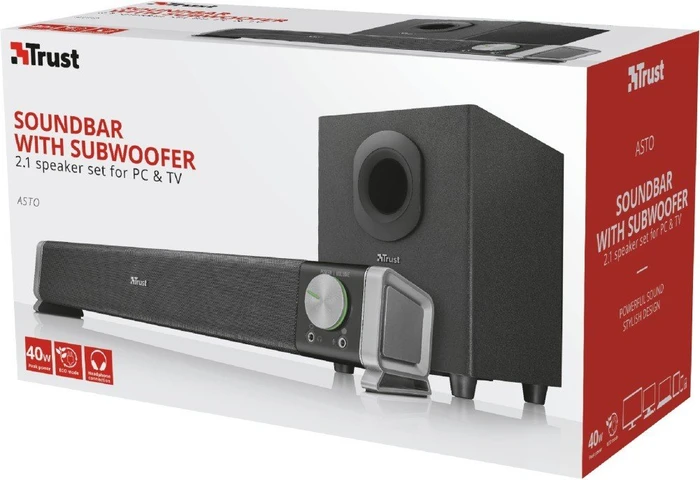 Trust Asto 2.1 Soundbar Speaker Set