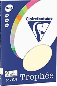 Clairefontaine Trophée Universalpapier matt sand, A4, 160g/m², 100 Blatt