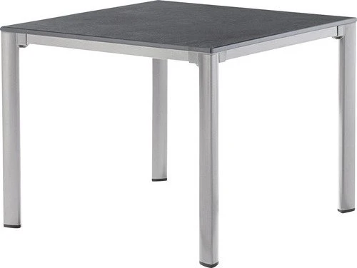 Sieger vivodur Loungetisch 95x95cm graphit/schieferdekor anthrazit