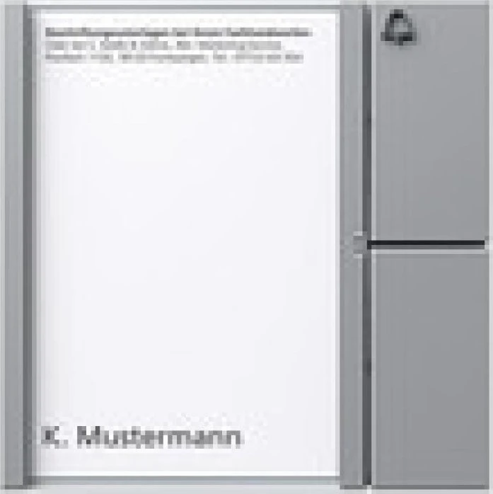 Siedle Tastenmodul BTM 650-01 SM, silber, 1 Ruftaste