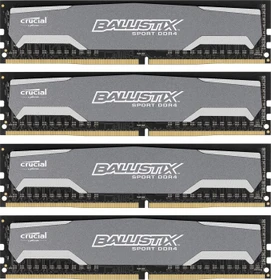 Crucial Ballistix Sport UDIMM 16GB Kit, DDR4-2400, CL16