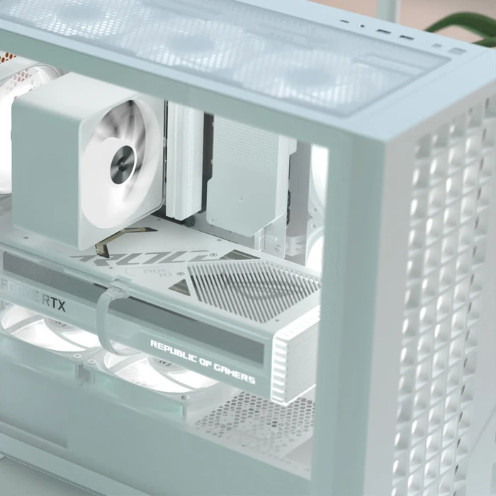 AeroCool D302A White, inkl. 4x Lüfter, Glasfenster