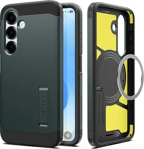 Spigen Tough Armor AI (MagFit) für Samsung Galaxy S25 Abyss Green