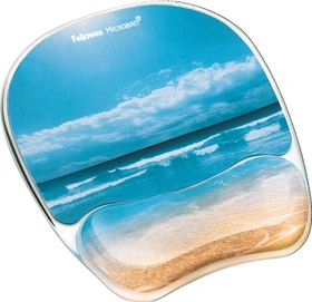 Fellowes Photo Gel Handgelenkauflage mit Mauspad, Sandstrand
