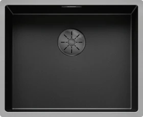 Blanco Claron 500-U InFino Unterbau Becken mittig dark steel