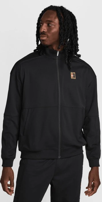 Nike Court Heritage Trainingsjacke schwarz (Herren)