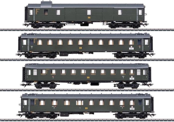 Märklin - Spur H0 Personenwagen - Schnellzugwagen-Set zur Dampflok BR 19.0 Sachsenstolz