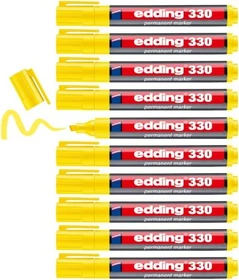edding 330 Permanentmarker gelb, 10er-Pack
