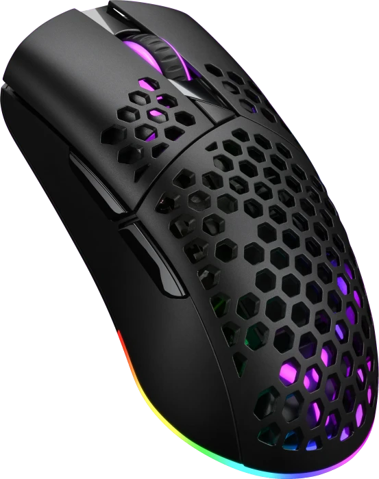 ISY IGM-5000-BK Ultralight Wireless RGB Gaming Maus schwarz, USB