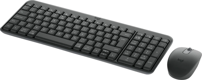Logitech MK250 Compact Wireless Combo Graphite, Bluetooth, US