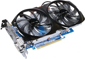 GIGABYTE GeForce GTX 650 Ti Boost Windforce 2X OC, 1GB GDDR5, 2x DVI, HDMI, DP