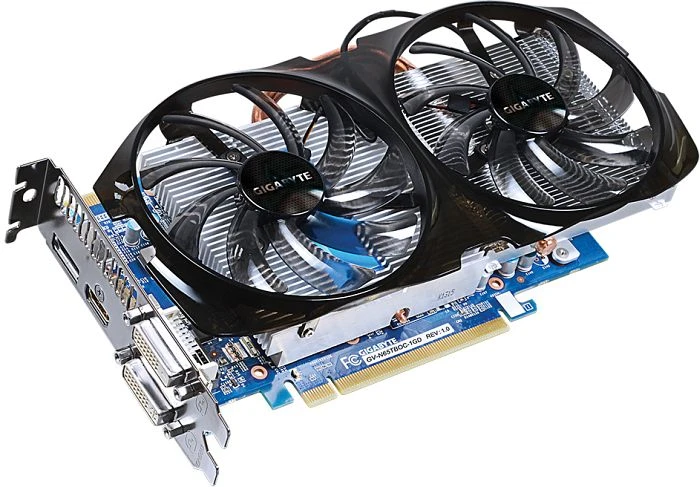 GIGABYTE GeForce GTX 650 Ti Boost Windforce 2X OC, 1GB GDDR5, 2x DVI, HDMI, DP
