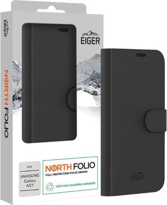 Eiger North Folio Case für Samsung Galaxy A57 5G schwarz