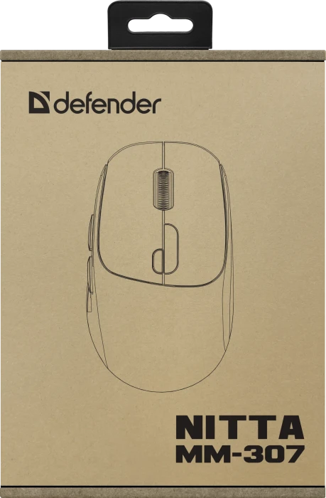 Defender Nitta MM-307 Wireless Optical Mouse weiß/türkis, USB/Bluetooth