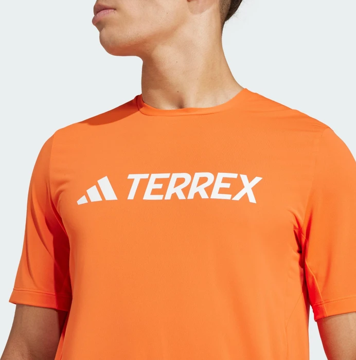 adidas Terrex Multi Climacool Logo Tech Funktionsshirt kurzarm semi impact orange (Herren)