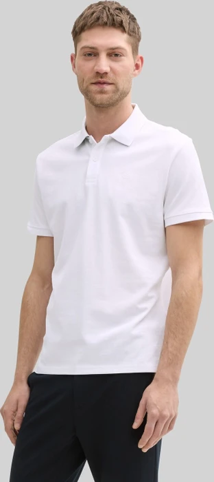 Tom Tailor Piqué Poloshirt kurzarm weiß (Herren)