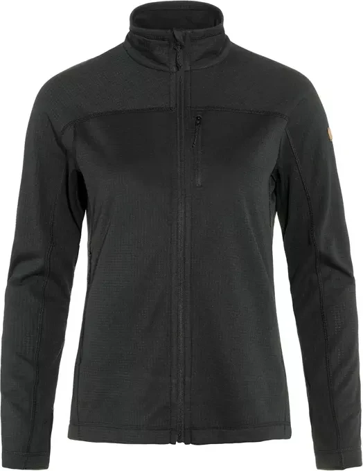 Fjällräven Abisko Lite Fleece Funktionsjacke schwarz (Damen)