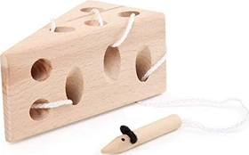 Legler Small Foot Fädelspiel Käse und Maus