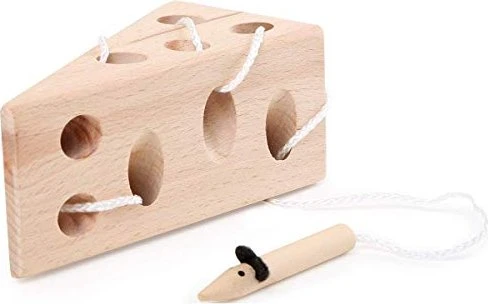 Legler Small Foot Fädelspiel Käse und Maus