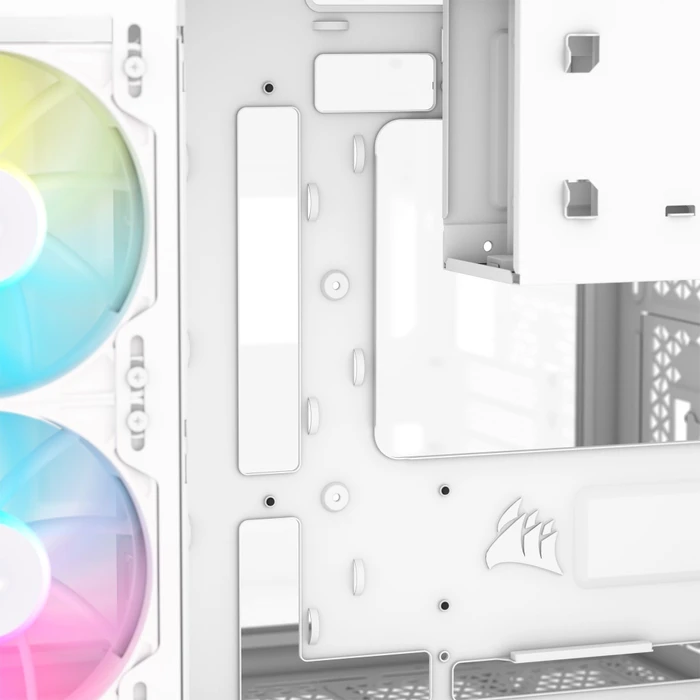 Corsair 2500X RGB, weiß, Glasfenster
