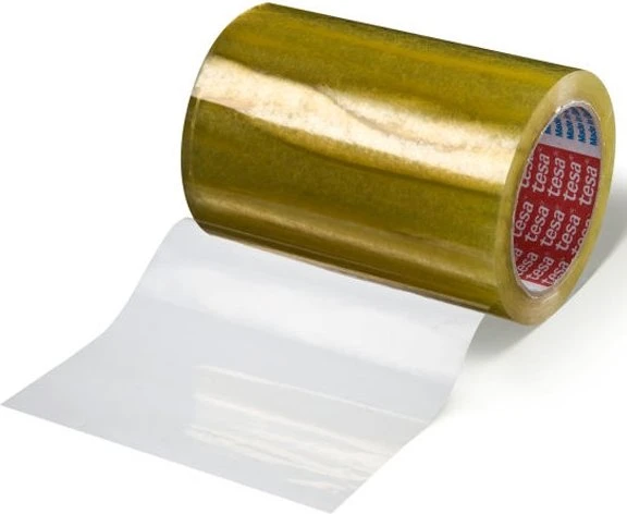 tesa tesafilm 4204 PVC Klebeband transparent, 200mm/66m, 1 Stück