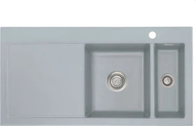 systemceram Mera 100 Einbau Becken rechts titan