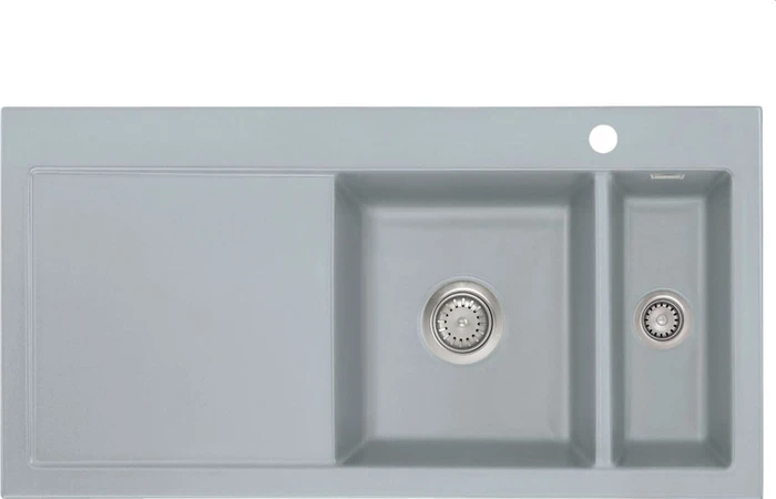 systemceram Mera 100 Einbau Becken rechts titan