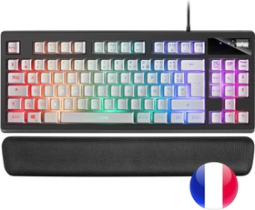 Mars Gaming MKAXW, LEDs RGB, schwarz/weiß, USB, FR