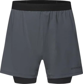 Gore Wear Concurve 5" 2in1 Shorts Laufhose kurz lab graphite/black (Herren)