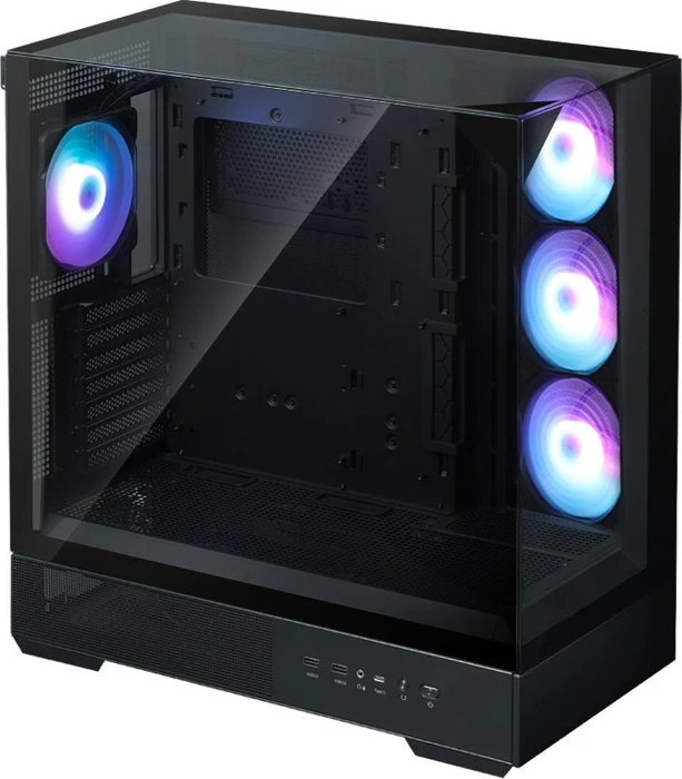 Zalman P40 Prism Plus Black, schwarz, Glasfenster