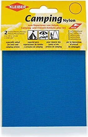 Kleiber Camping Nylon für Zelte selbstklebende Reparatur-Flicken azur