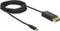 DeLOCK USB-C [Stecker] auf DisplayPort 1.2 [Stecker] Kabel 4K 60Hz schwarz, mit Nylongeflecht, 2m Vorschaubild