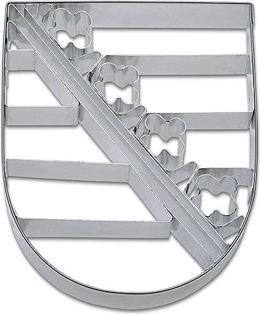 Städter Präge-Ausstecher Sachsen Wappen 9.5cm