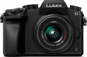 Panasonic Lumix DMC-G70 schwarz mit Objektiv Lumix G Vario 14-42mm 3.5-5.6 ASPH OIS