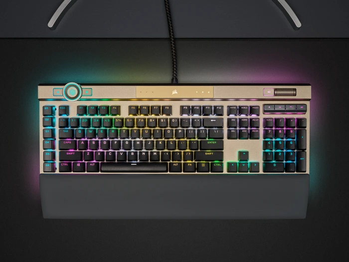 Corsair Gaming K100 RGB Midnight Gold, Corsair OPX, USB, US
