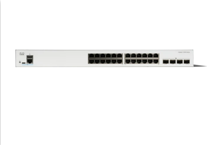 Cisco Catalyst 1300X Rackmount Gigabit Managed Switch, 24x RJ-45, 4x SFP28