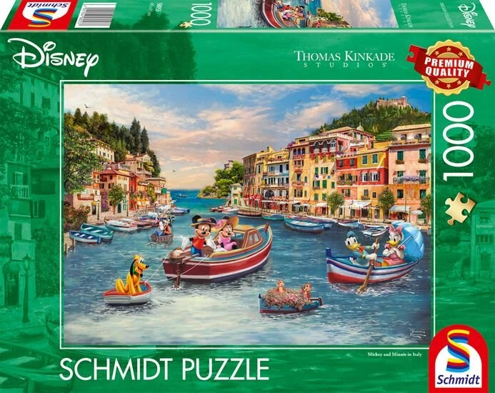 Schmidt Spiele Thomas Kinkade Mickey and Minnie in Italy