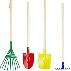 Legler Small Foot Gartenwerkzeug-Set Kunterbunt