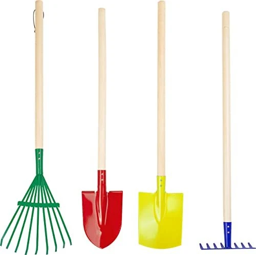 Legler Small Foot Gartenwerkzeug-Set Kunterbunt