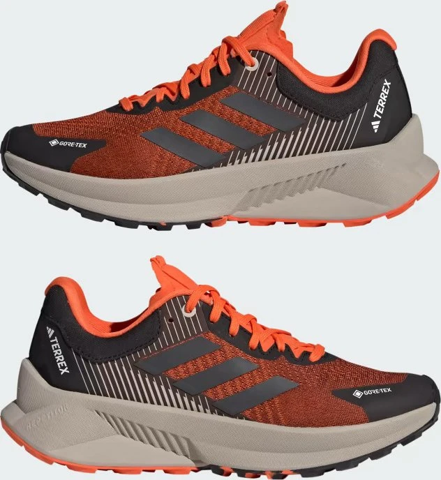 adidas Terrex Soulstride Flow GTX core black/grey six/semi impact orange (Damen)