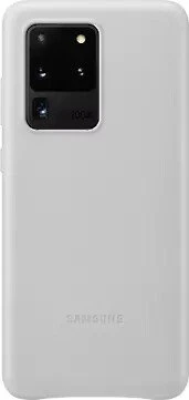 Samsung Leather Cover für Galaxy S20 Ultra light gray