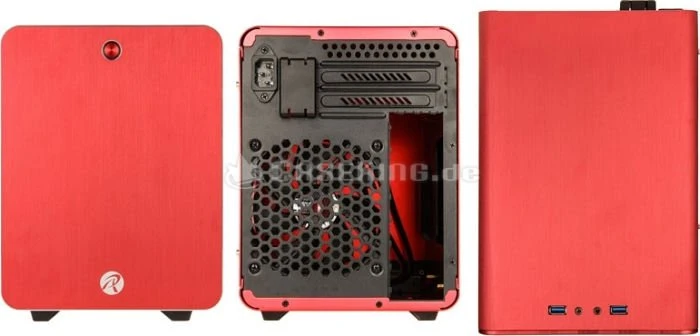 Raijintek Metis rot, Acrylfenster, Mini-ITX