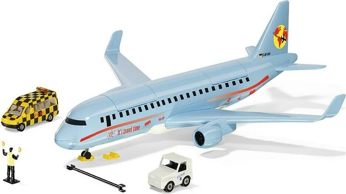 SIKU World Verkehrsflugzeug mit Zubehör