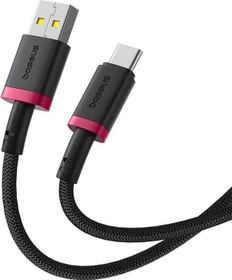 Baseus Dura USB-A/USB-C 1m schwarz/rot