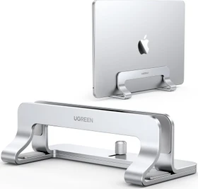 Ugreen Vertikaler Laptopständer, silber, verstellbar