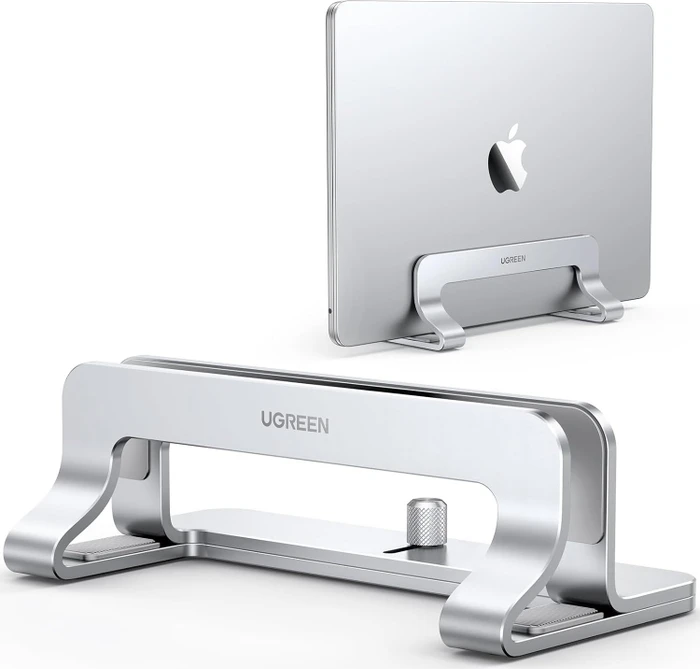 Ugreen Vertikaler Laptopständer, silber, verstellbar