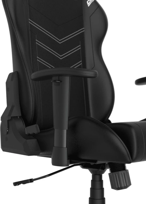 DXRacer Prince Series PF132 Gamingstuhl, schwarz mit weißen Nähten