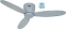CasaFan Eco Plano II 112 BN-SI WiFi Deckenventilator lichtgrau Vorschaubild